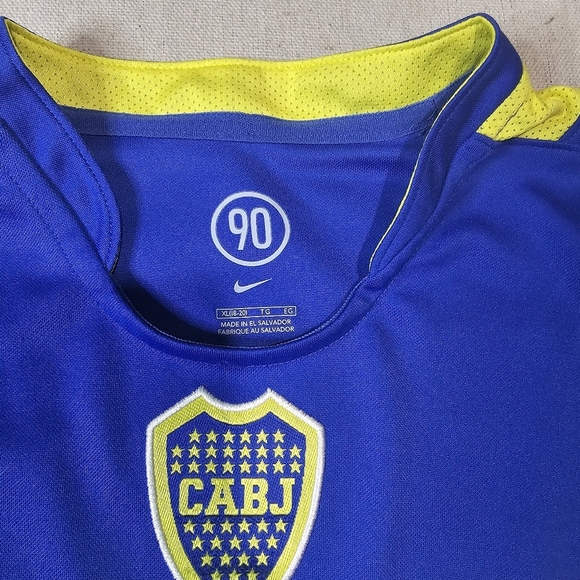 BOCA JUNIORS ARGENTINA 2005 RED MEGATONE HOME FOOTBALL SHIRT NIKE SIZE XL - Picture 5 of 7